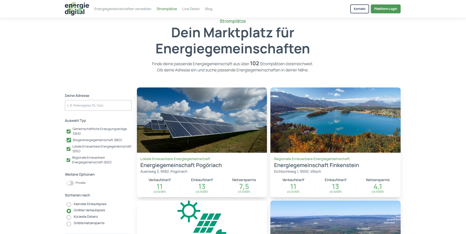 Wähle aus über :count Stromtarifen österreichweit aus